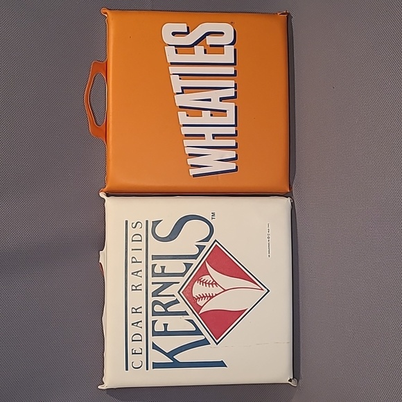 Vintage Cedar Rapids Kernels Minor League Baseball Stadium Seat Cushions - Picture 1 of 8